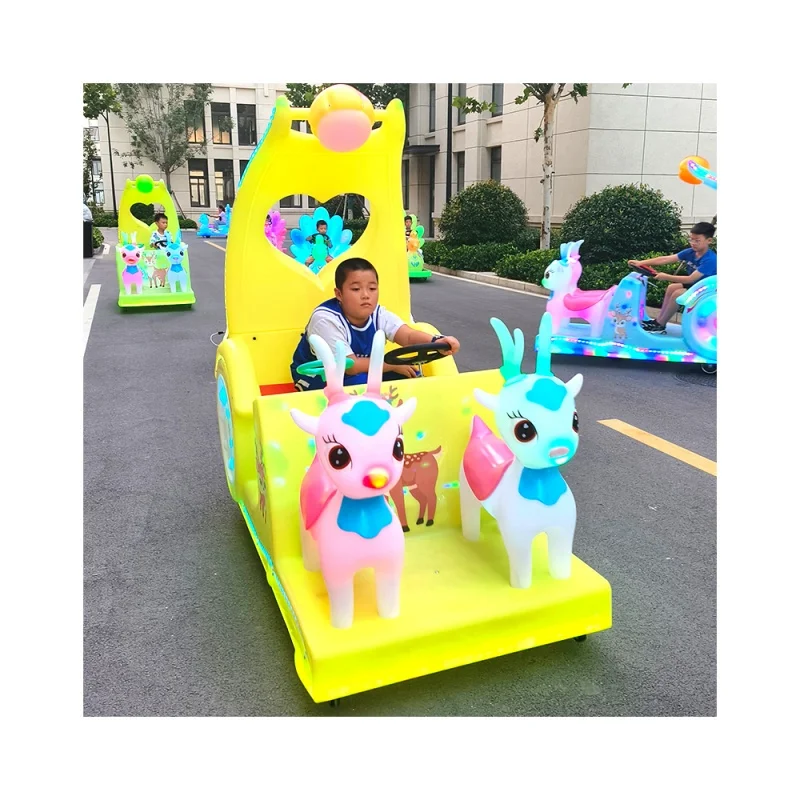Parent-child deer Gabon car factory source manufacturers direct sales of luminous bumper car amusement car wholesale