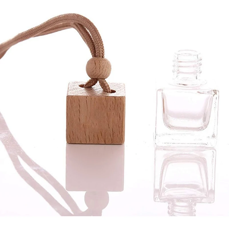 Factory Manufacturing car air freshener set high quality glass car diffuser bottle hanging popular car clip for aromatherapy