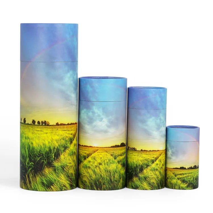 Keepsake memorial urn manufacturer cat dog paw print funeral cremation pet urns bio ashes scatter tube for water burial