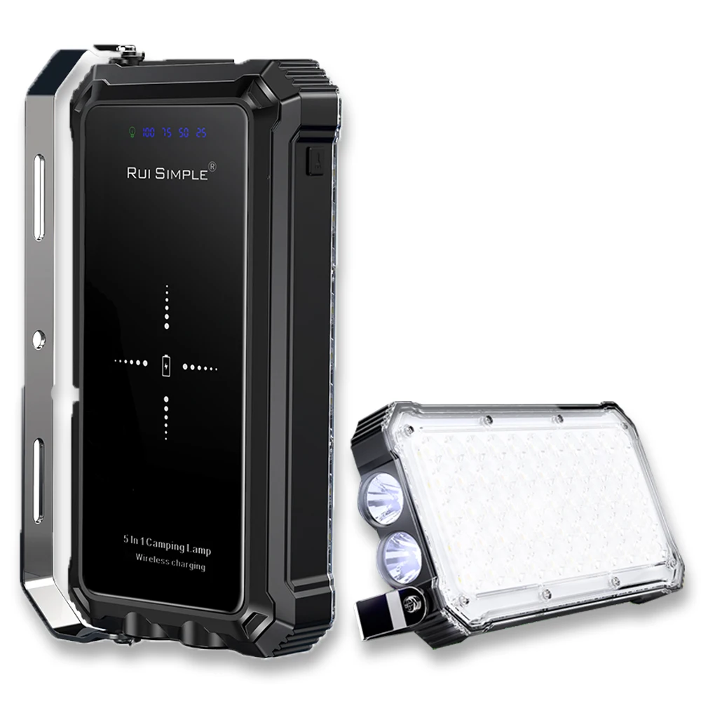 2021 Newest Design Outdoor COB Camping Torch Flashlight with Warning Light led camping Lamp camping lantern