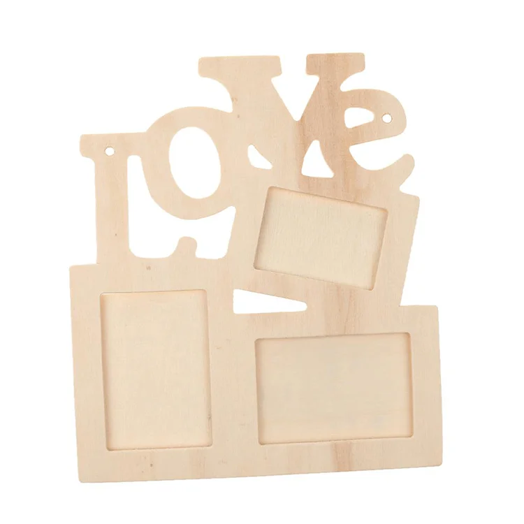 wedding present wooden hanging frames toy DIY LOVE photo picture frame