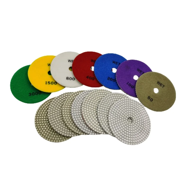 Efficient 4 Inch Polishing Pads for Wet Polishing System Stone Polishing Pad