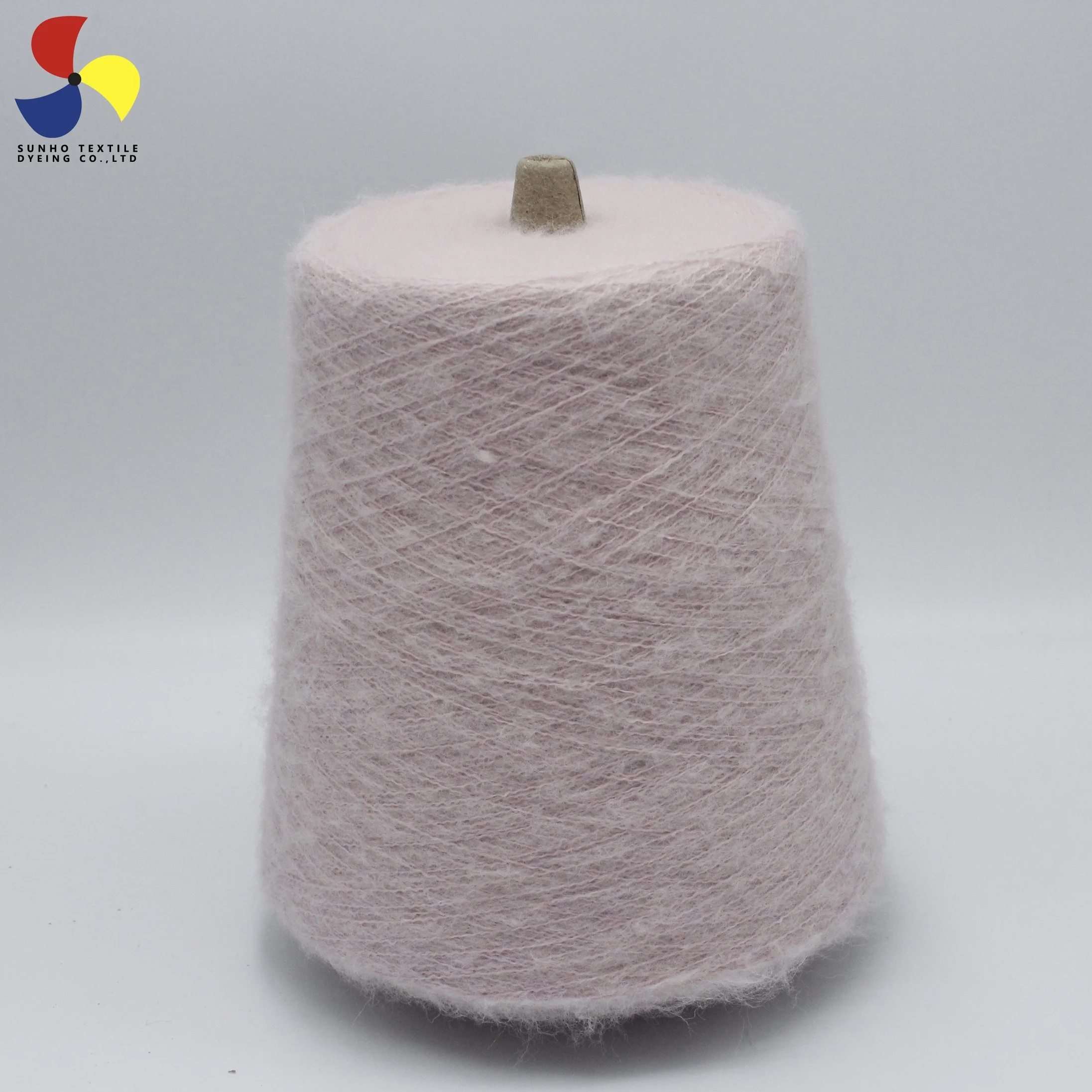 Factory provide red double knitting wool 100g super fine acrylic yarn best for potholders counts can be customized