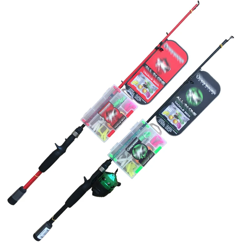 Factory Spinning casting lure fishing rod and reel combo set fishing Kit fishing rod with reel pesca