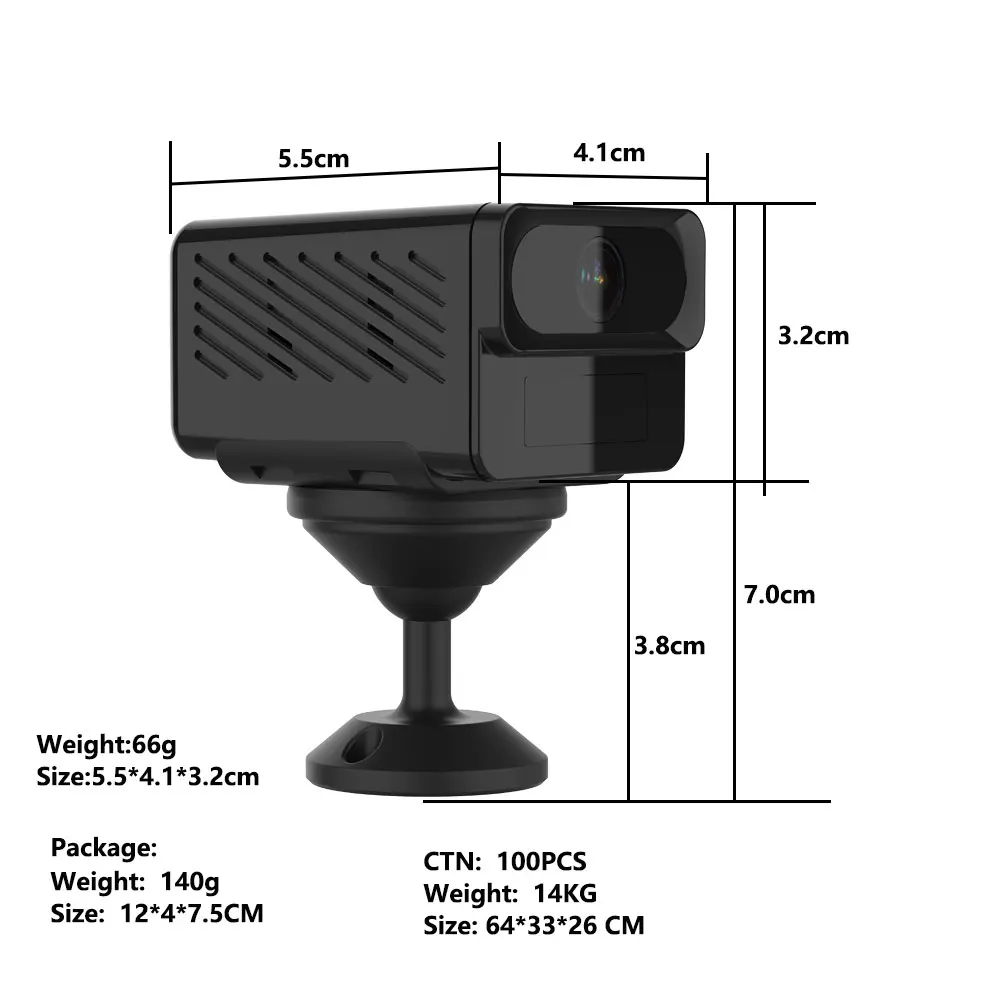 Camera Night Vision Video Voice Recorder Wireless HD 1080p Wifi Home Security Mini Camera