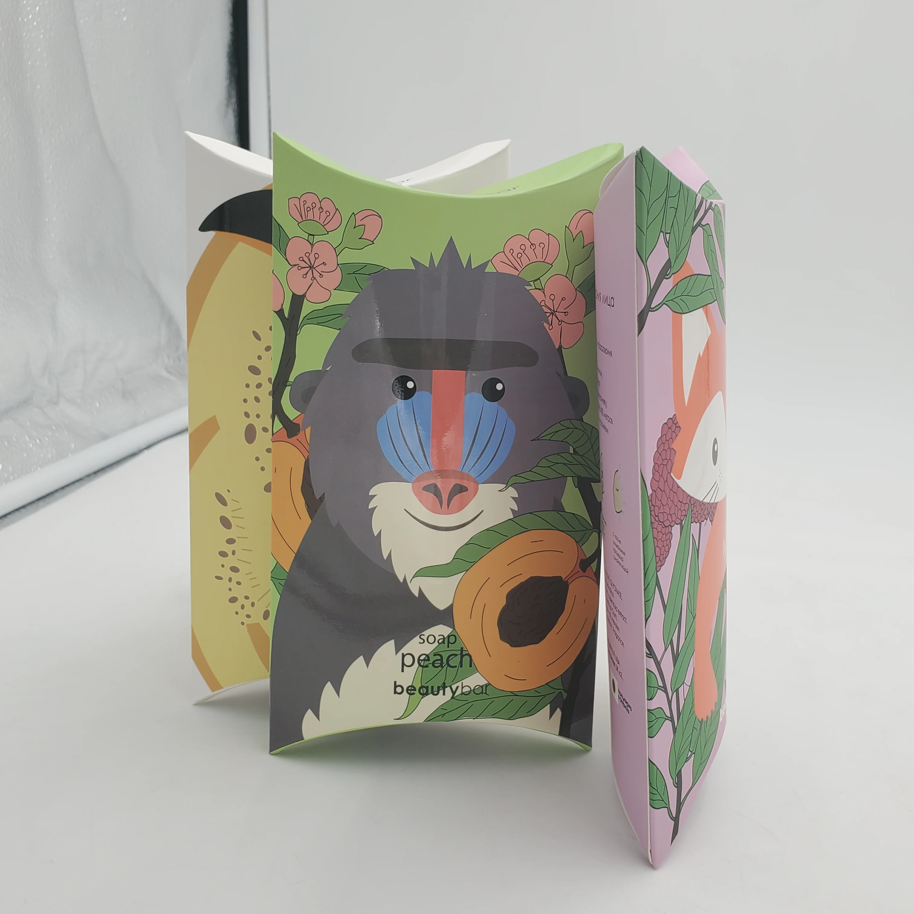 Manufactory Luxury  Cheap price soap/sponge custom cardboard paper package special shape  box/boxes