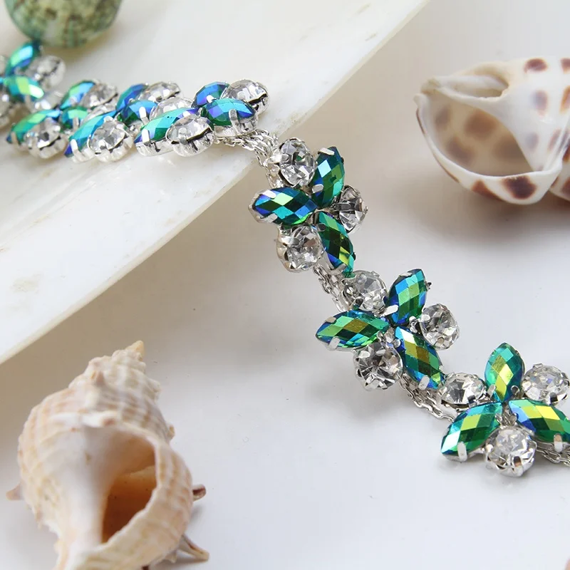 Kavatar rhinestone chain crystal rhinestone chain trim