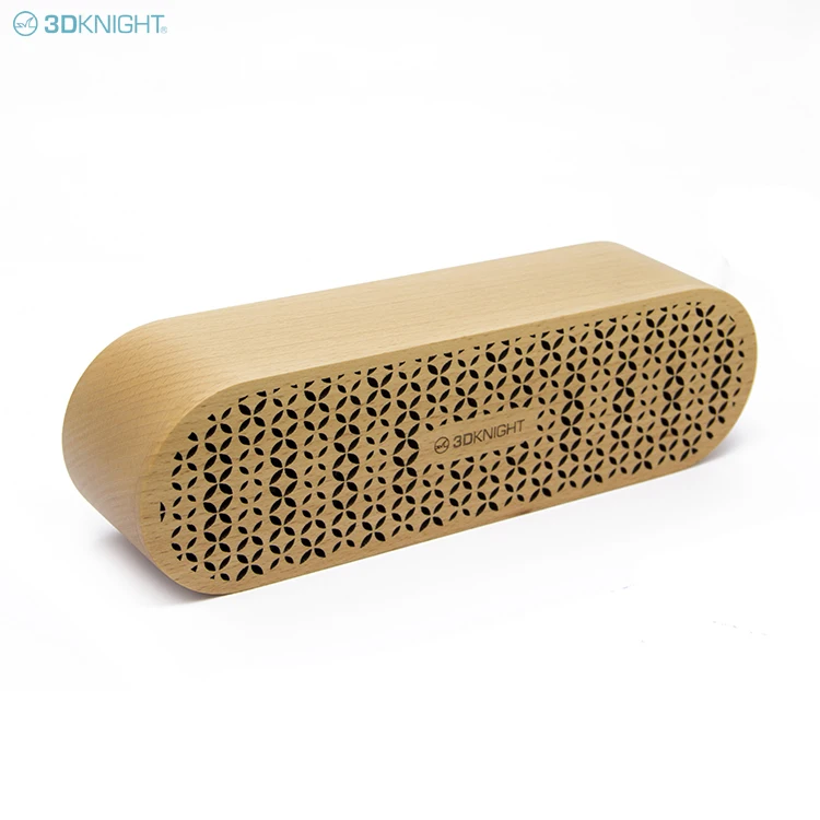 3D KNIGHT New design wholesale bamboo wooden outdoor portable mini 10W HIFI stereo loud wireless Coopower Speaker