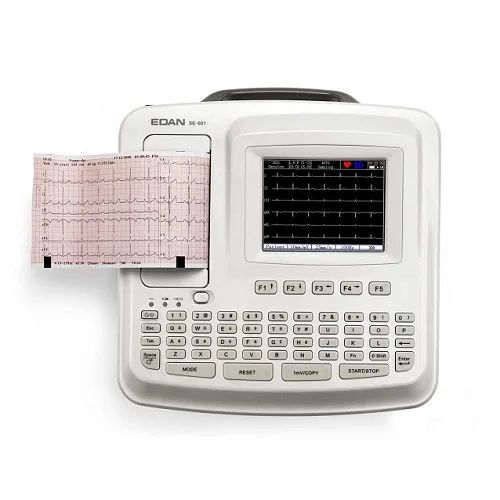 Edan ECG Machine SE-601 6-channel Electrocardiograph 12-lead ECG EKG Machine Touch Screen 12 Channel 6 Channel Cheap Price