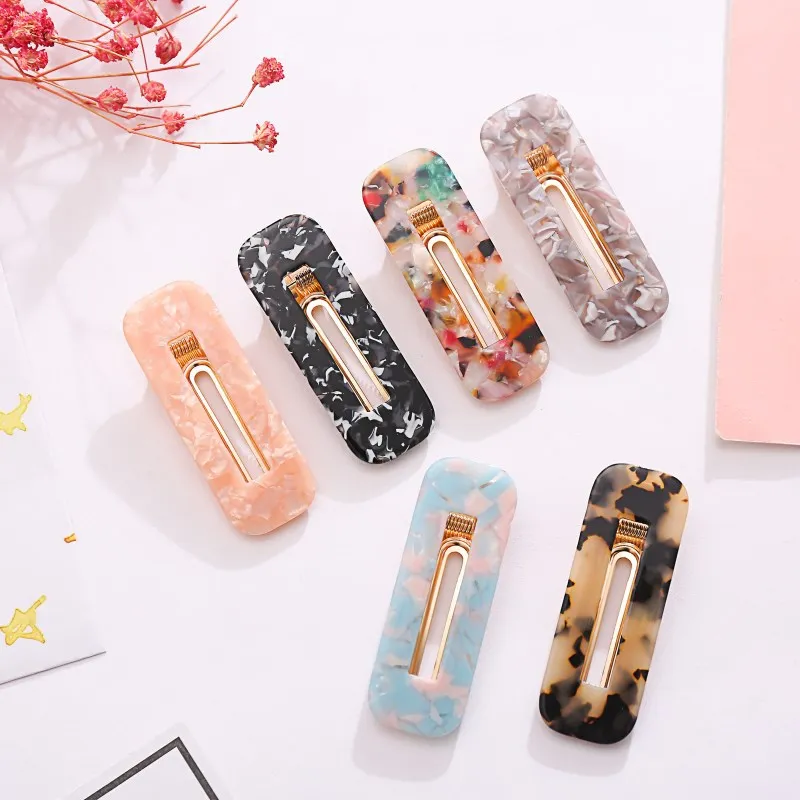 GBG-309 Japanese Korean version of the simple jewelry hair hairpin rectangular clip top clip bangs pin