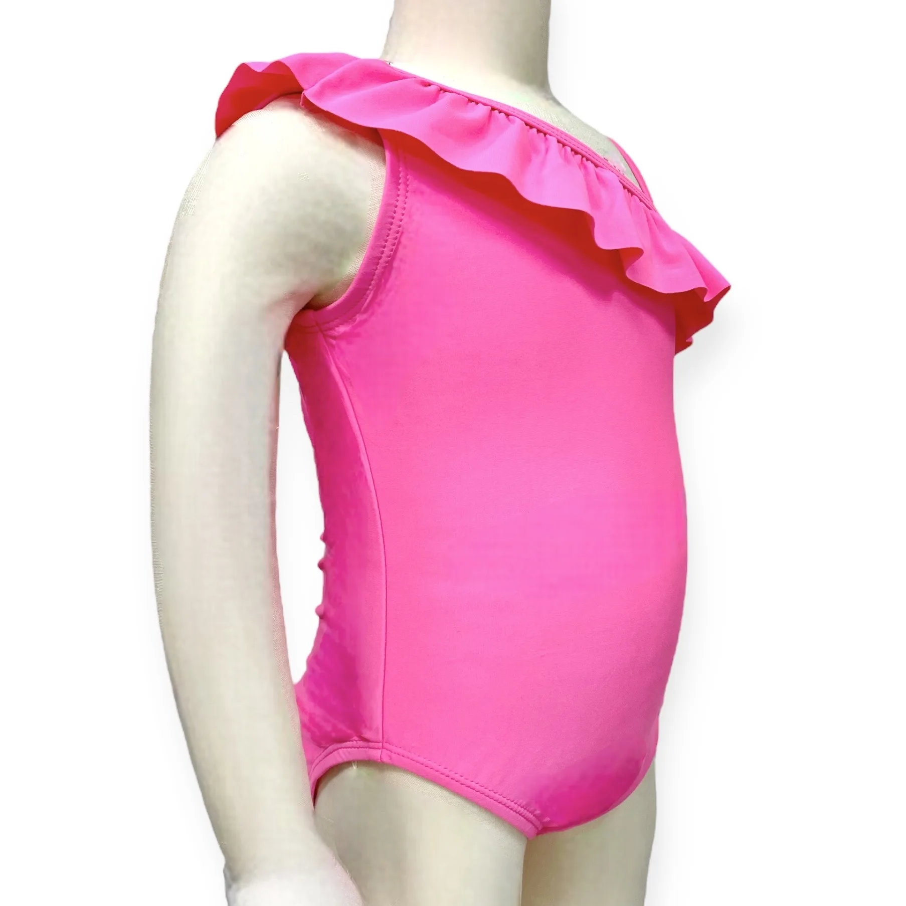 Top Quality Toddler Sustainable Adorable One-Piece Shoulder Ruffle Swimsuit For Baby Girls