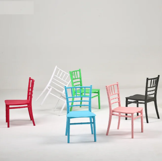 Factory Wholesale colorful stackable kids plastic bamboo chairs student learning chairs outdoor banquet chairs
