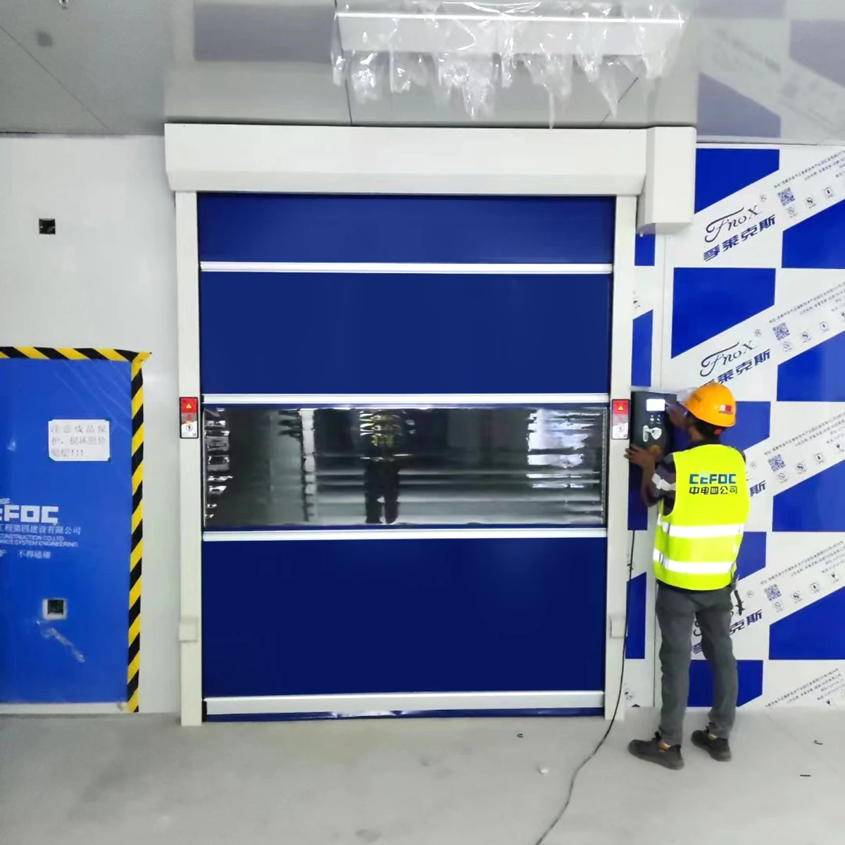 Automatic Aluminium Fast Rolling Sheet Shutter Garage High Speed Door For Car Washes