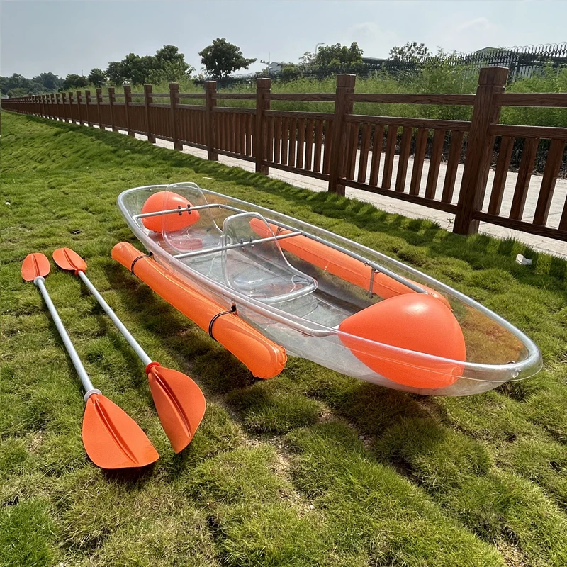 Factory Wholesale Invisible Invisible Canoe PC Transparent Boat kayak Water multiplayer transparent boat