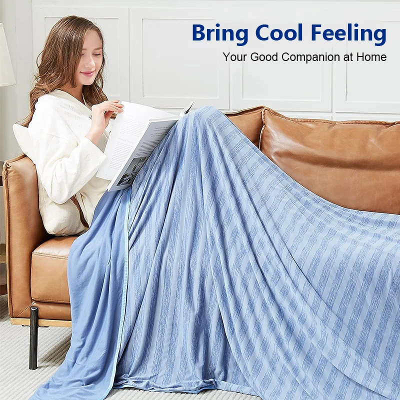 Cooling Throw Blanket  Refreshing duvet Double-Sided Chill Cold Tech Fabric Cooling Blanket for Nigh Sweats Hot Sleepers
