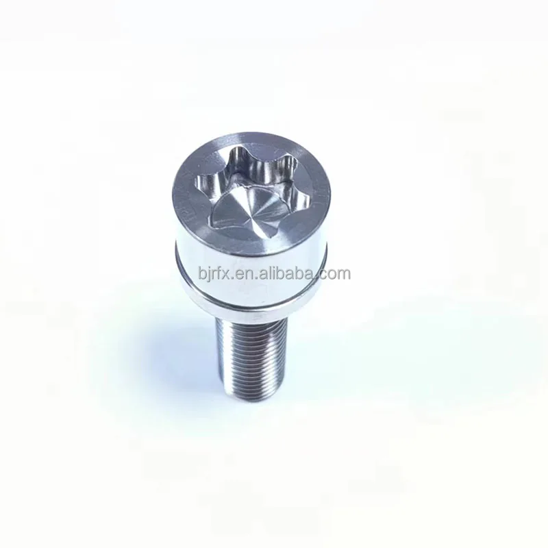Custom CNC machining anodized PVD coated color m12 m14 bolt titanium and nut hub lug nuts