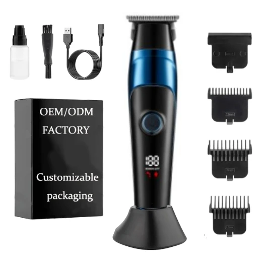 Caliber Professional 10000RPM Magnetic Cordless Rechargeable Electric Hair Clipper USB Powered for Household and Car Use