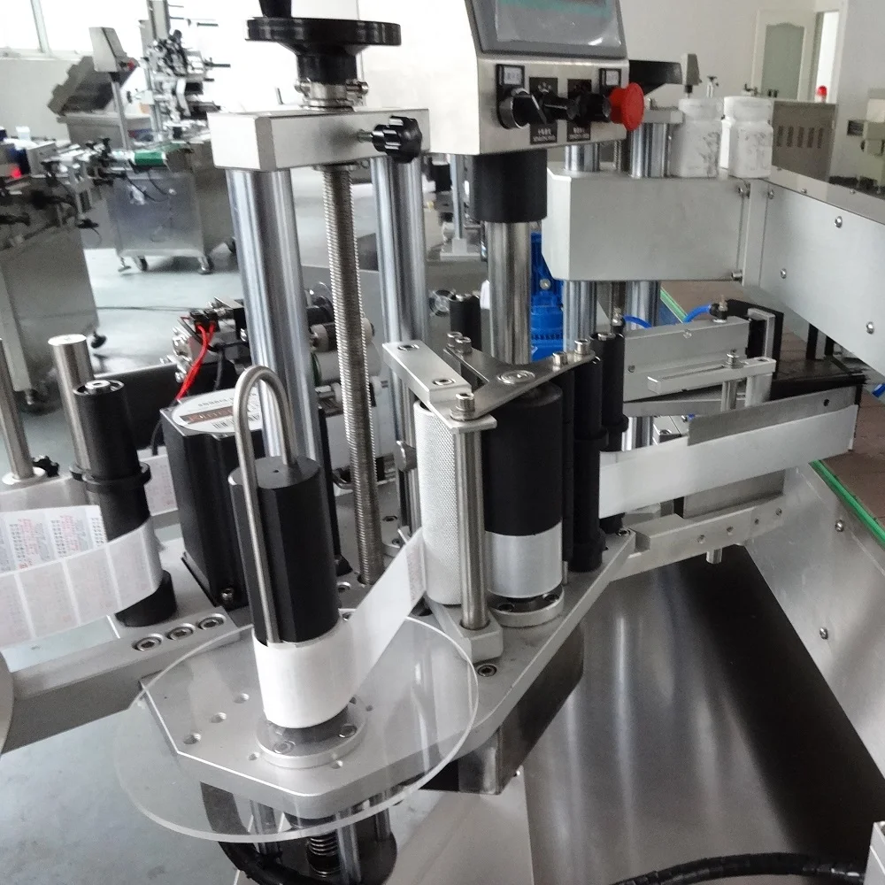 YM610 Automatic one side single side barrel bucket labeler flat surface bottle labeling machine