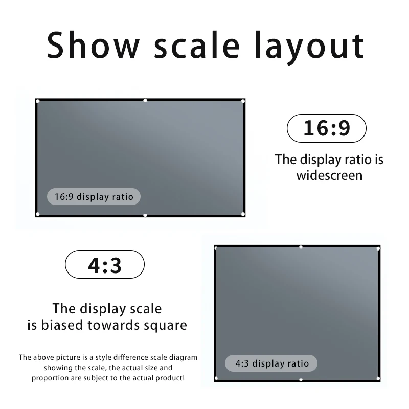 Lejiada 120 inch ALR projector screen 16:9 fast fold customized small large projection presentation equipment