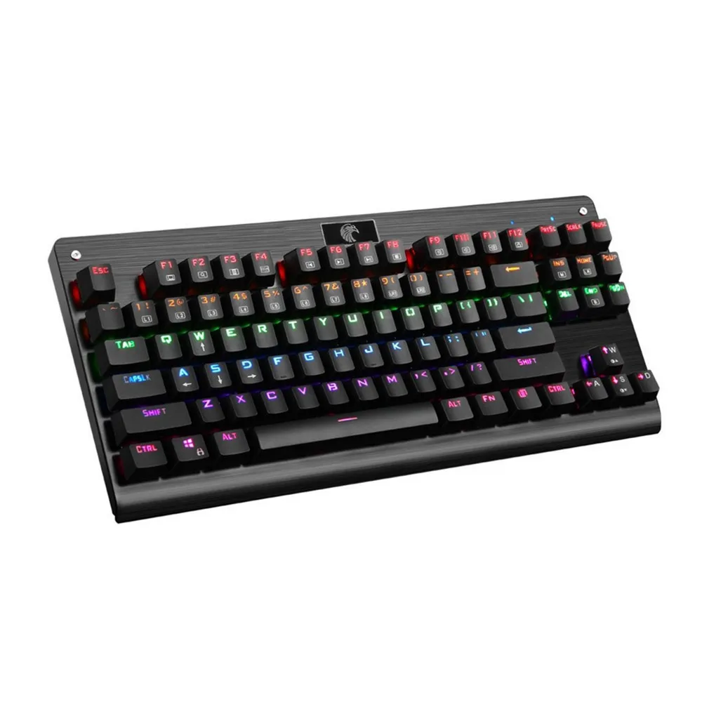  Z-77 RGB 87Key LED Backlit Wired Mechanical Professional Gaming Keyboard 87 Standard