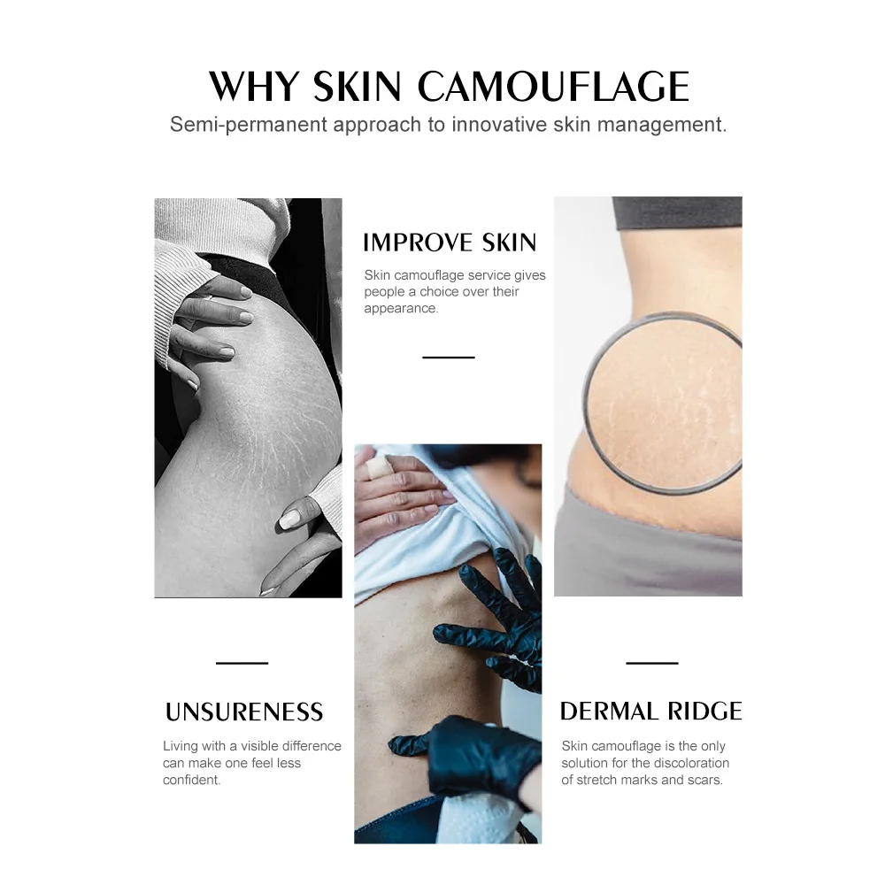 Naturalness body art tattoo supplies 10ml stretch mark camouflage pigments permanent makeup pigment ink tattoo makeup