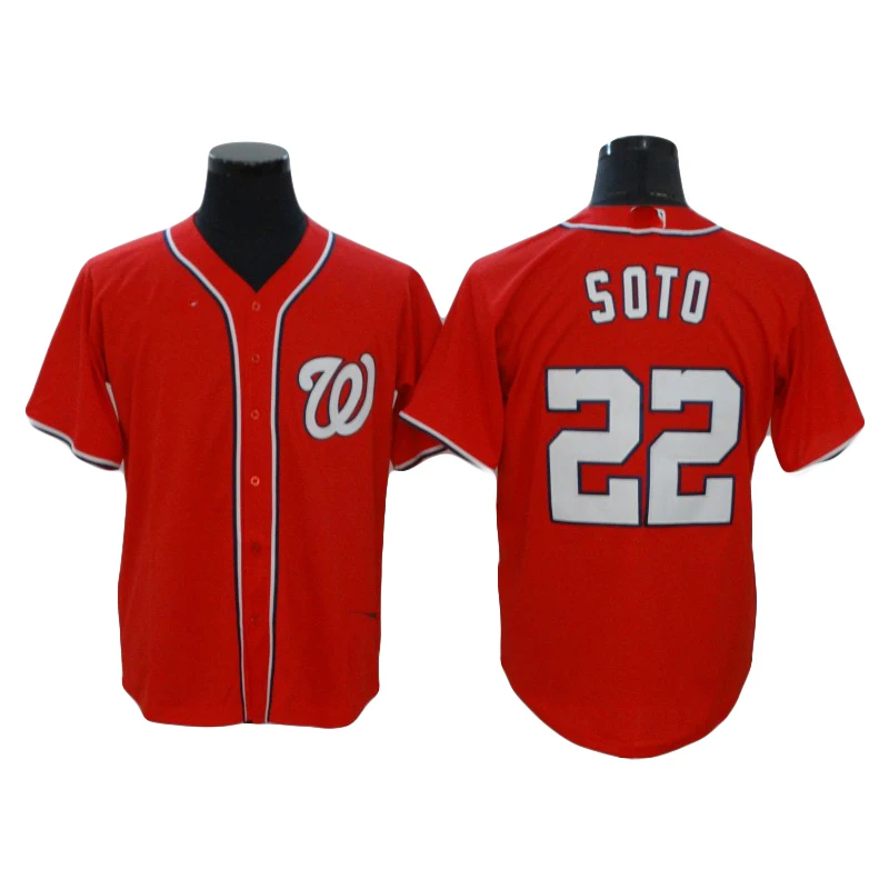 High quality  2021 New SOTO 22# Black SCHERZER 31# White STRASBURG 37# Baseball Jerseys For Kids
