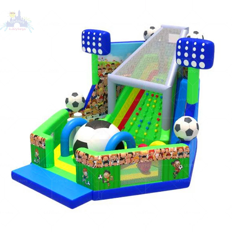 Надувной замок надувной батут футбольный мяч прыжок слайд коммерческий прыжковый