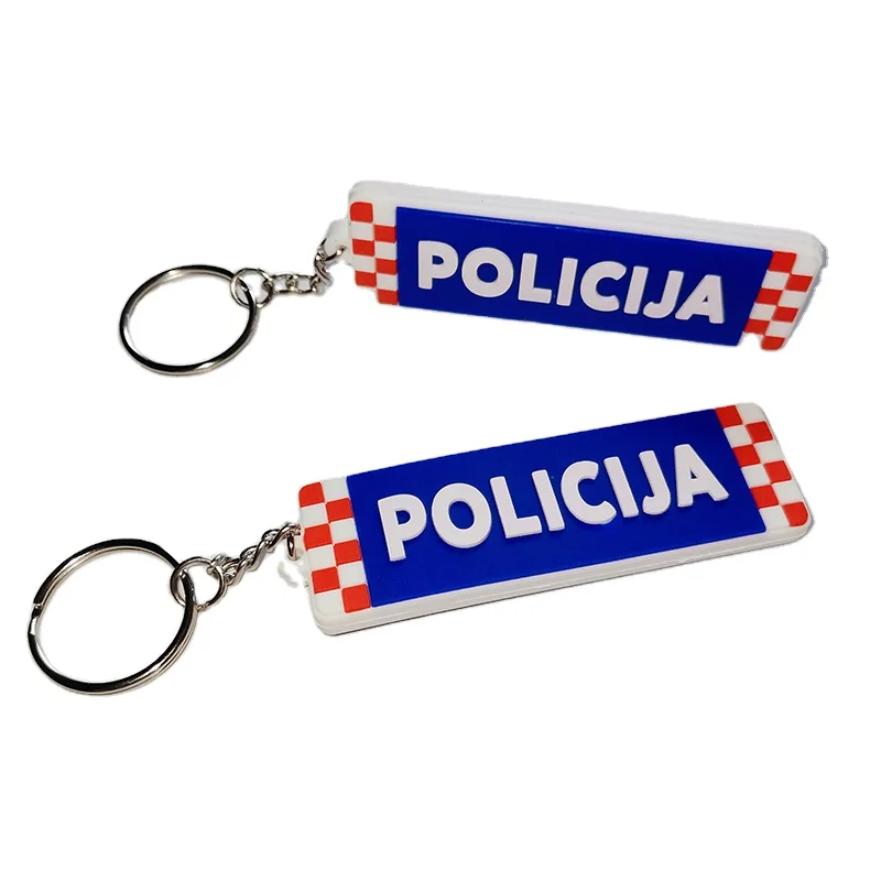 Custom made soft pvc figure branded keyholders in bulk