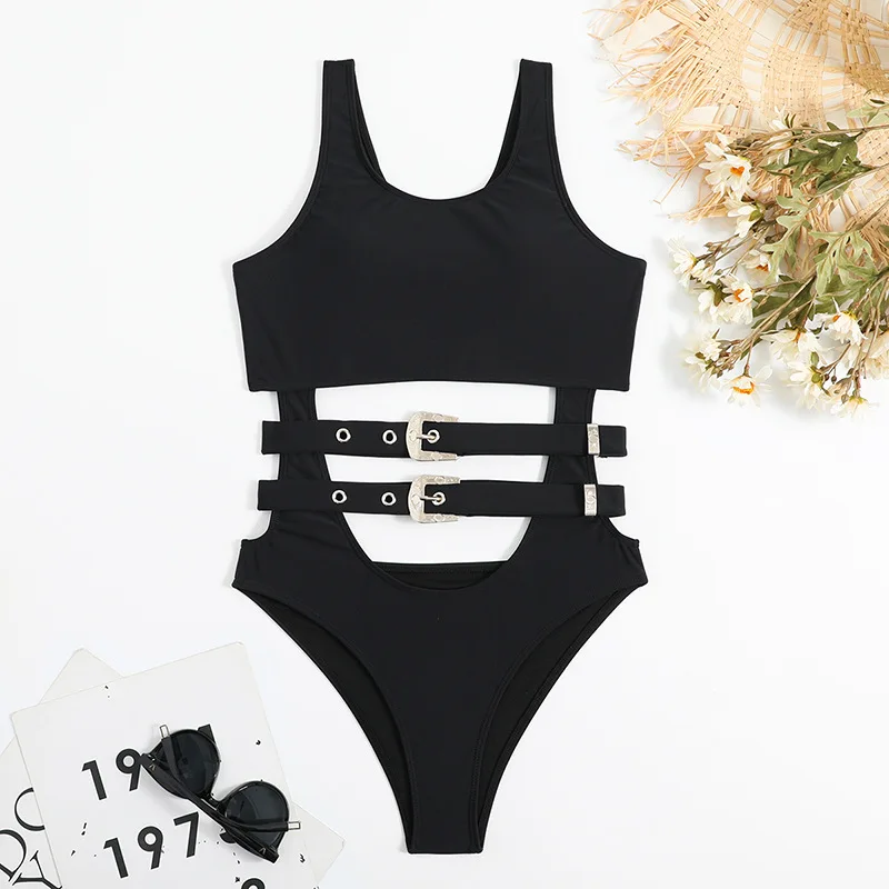 HANO Plus Size Swimwear Sexy Bikini 2024 Swimsuit Hollow Out Bikinis Women Thong Bathing Suits One Piece Swim Wear