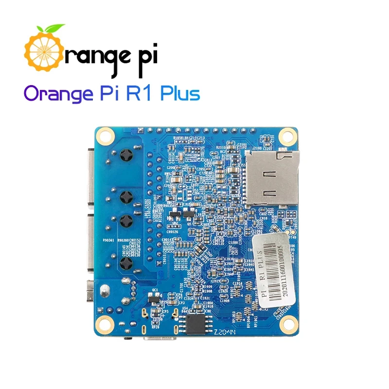 Orange Pi R1 Plus,Portable Travel Router SBC OpenWRT with Dual GbE,1GB Rockchip RK3328,Support Android 9/Ubuntu/Debian OS