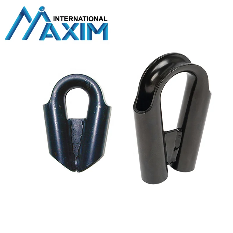 Powder Coated Marine Hardware Tubular Wire Rope Thimble With Gusset