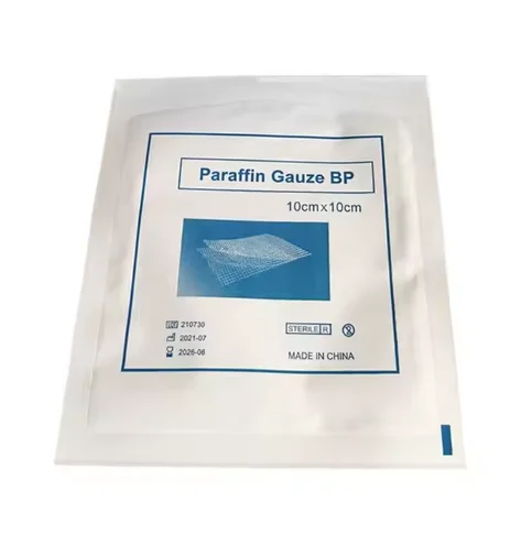 medicated paraffin gauze dressing with ce approved  sterile dressing paraffin gauze Customization Sterile Cotton Medical gauze