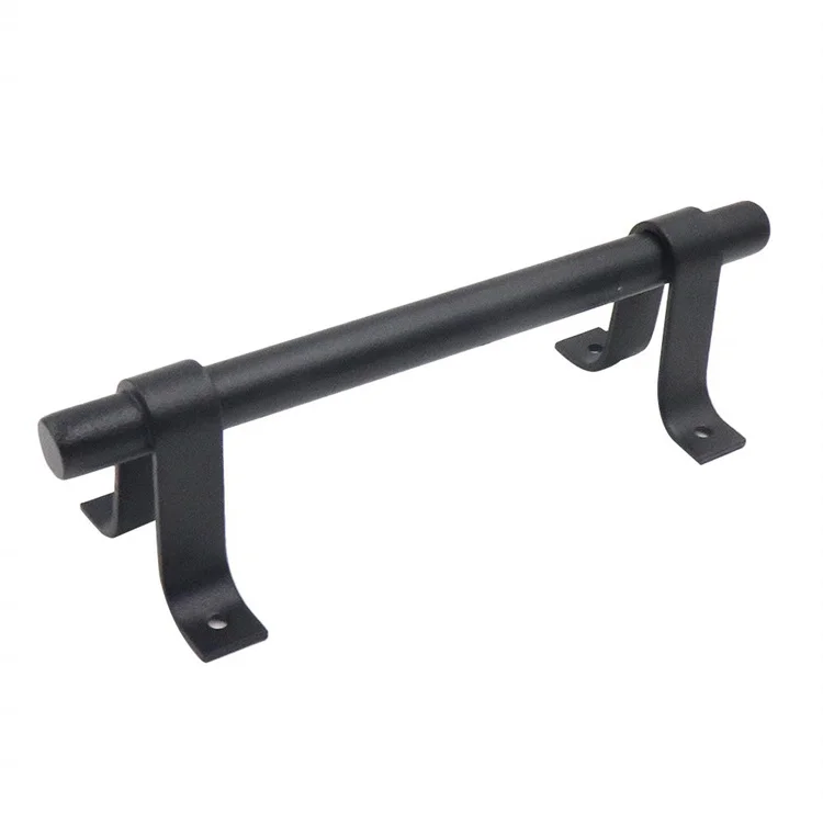 High Standard Black Barn Door Handle Odm Oem Carbon Steel Door Lever Handle