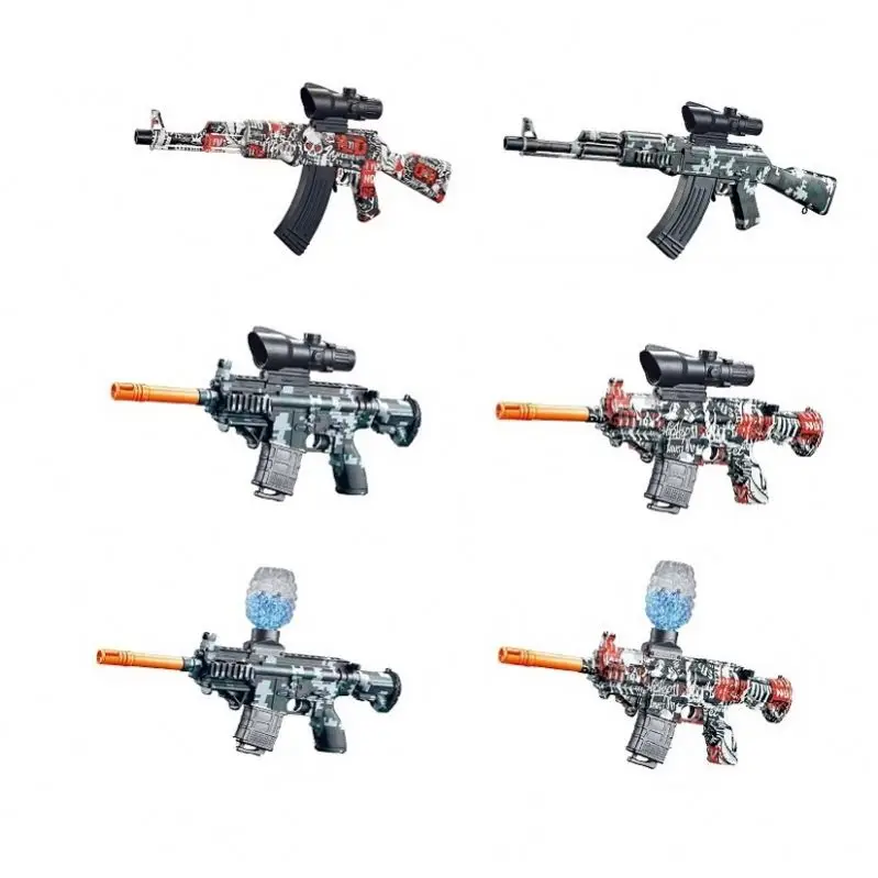 Plastic Toy Gun M416 P90 AK47 AK 47 Splat Splatter Ball Gun Blaster Toy Splatrball Splatbal Water Ball Orbeezs Gun Orby