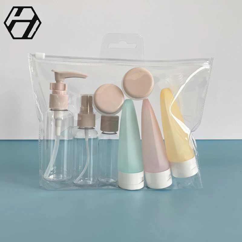 11 In 1 One Mini Travel Bottle Set For Cosmetic Packaging Plastic Travel Set Cosmetic Container Travel Kit Plastic Bottles