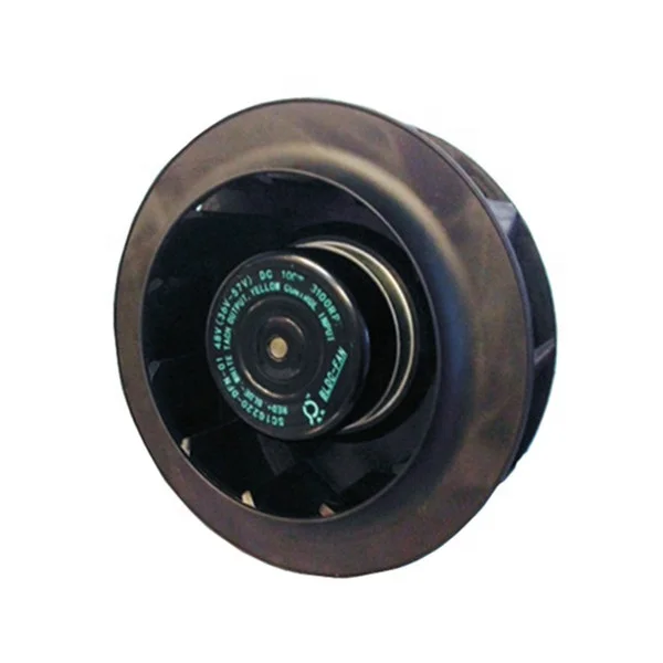 0-10 В/ШИМ-контроль BLDC обратный изогнутый центробежный вентилятор 220 мм рабочее колесо