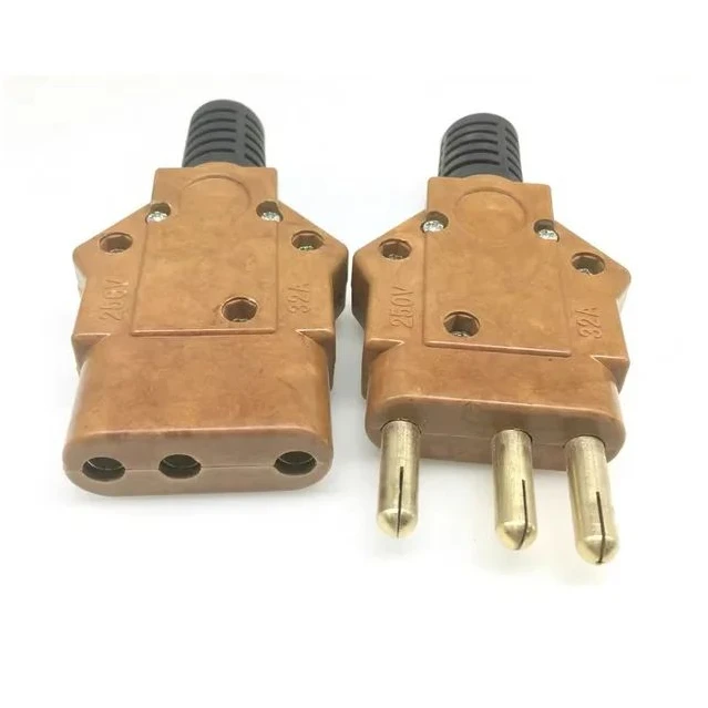 Cable Connector Led Handkerchief Lamp Stage Lighting Audio Power Box 40A Bakelite Plug Socket