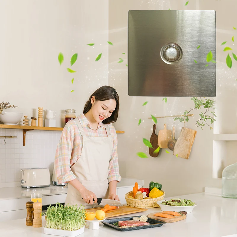 High Quality Smart Stainless Steel Bathroom Electric Motor Exhaust Fan laboratory Ventilation Fan With LED Light