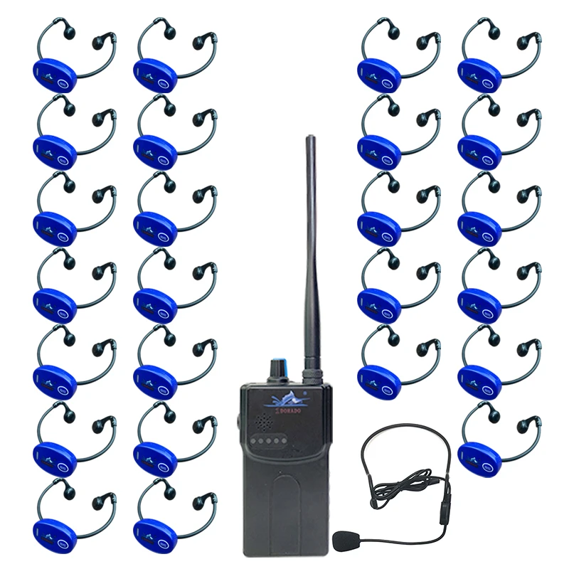 Swimtalk Package 1 H900 Swim Coaching Communication System 25 H902 Bone Conduction Headphones Swimming