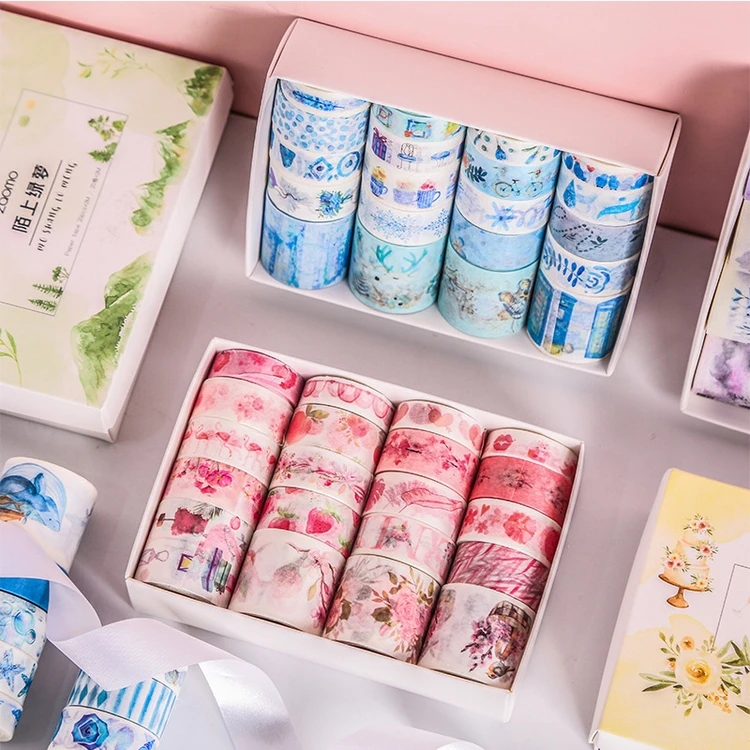 Оптовая продажа стикер WASI CMYK изготовленная на заказ декоративная лента с вашим собственным логотипом