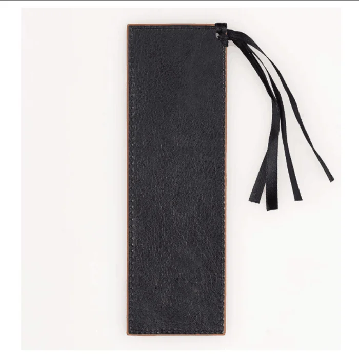Retro Bookmark Tassels Gift Book Mark Genuine Leather Bookmarks for