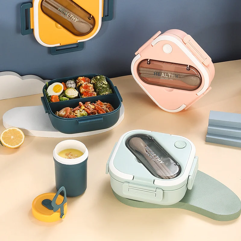 wholesale bento lunch boxes1300ml food fruit containers storage bento lunch box for kids bpa free school plastic kids lunch box