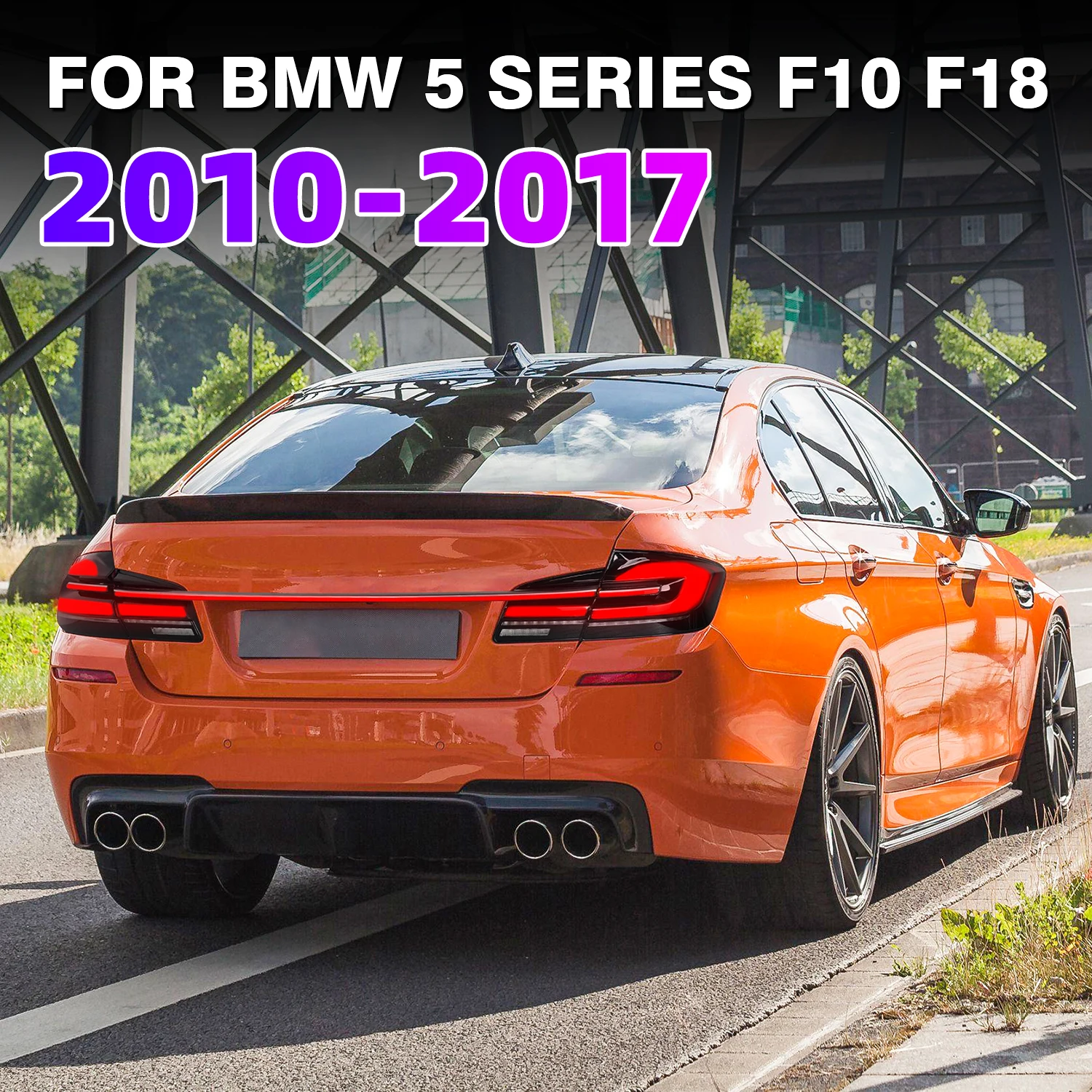 Archaic For Bmw F10 F18 M5 Led Taillights Gts Style Drl 2011-2017 5 Series 528i 530i 535i Tail Lamp with sequential turning