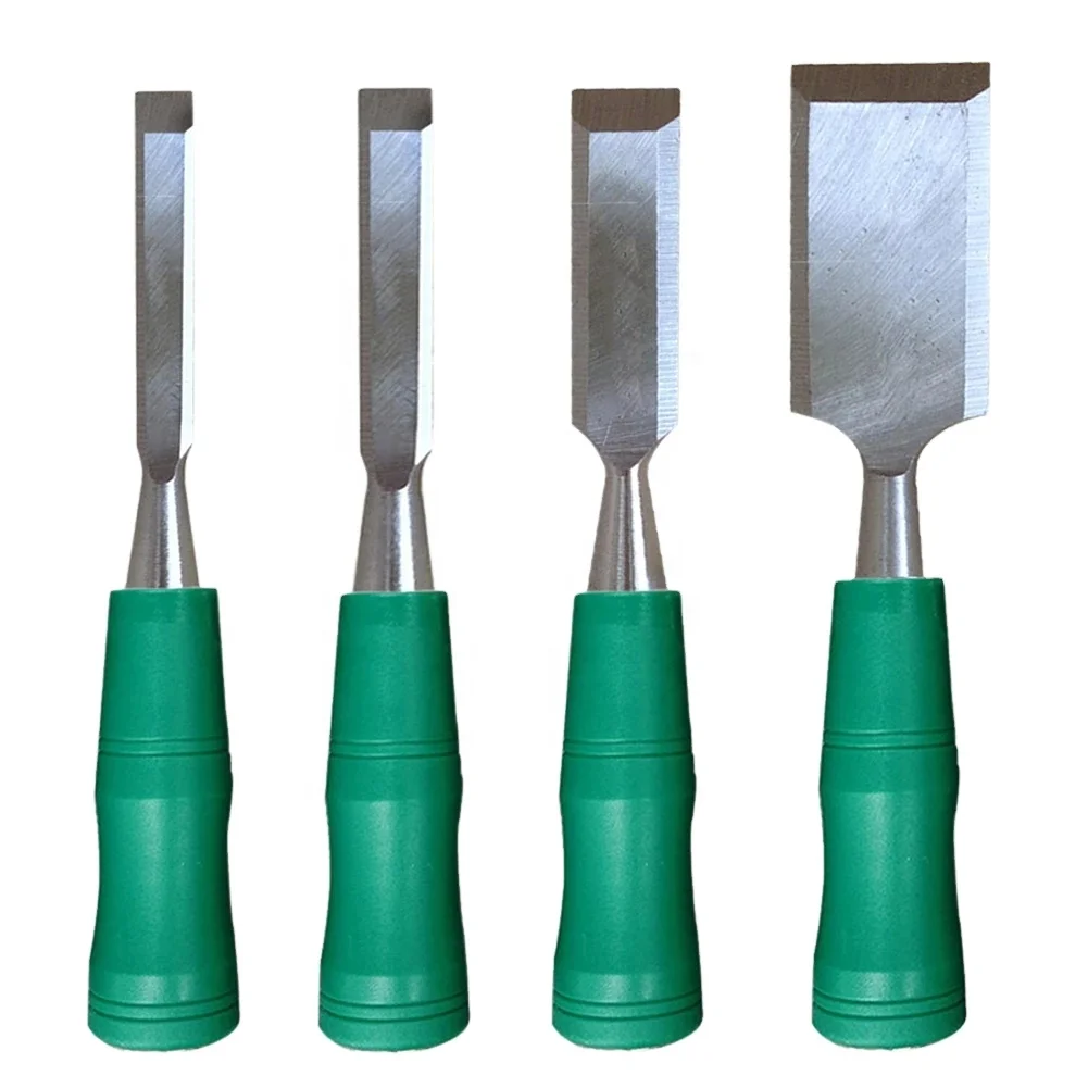 Wood Carving Flat Chisel Carbon Steel Carving Rivets Handle for Woodcut Working Carpenter DIY Gadget Woodworking Tools