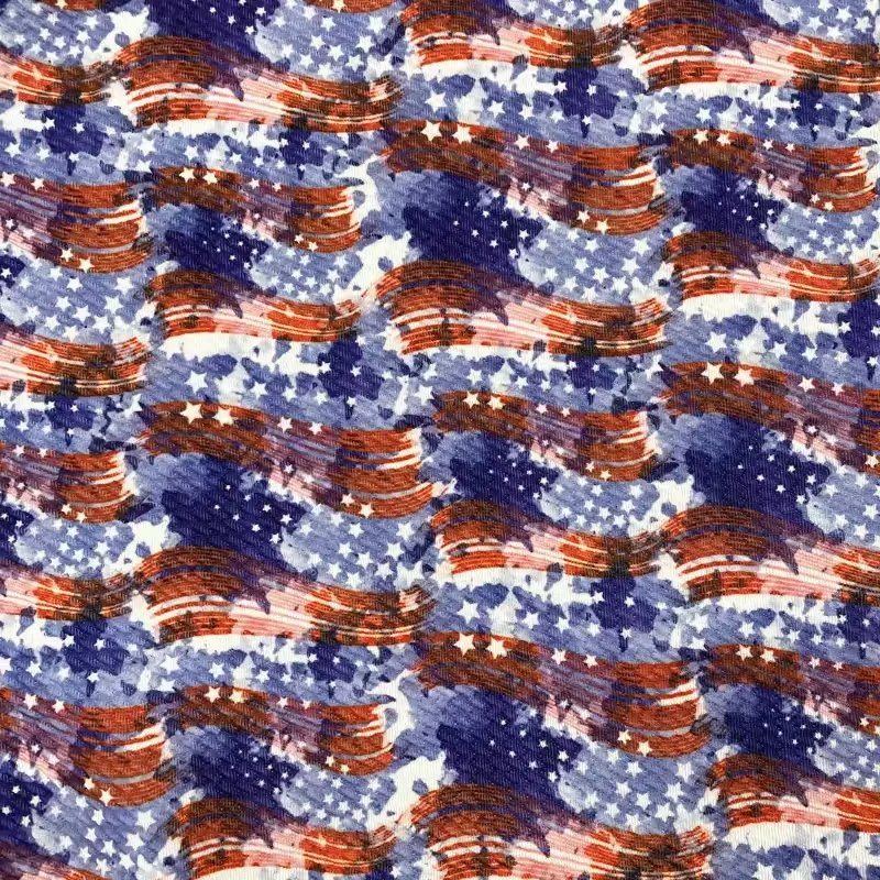 American Hot Selling Custom No MOQ Digital Printed Bullet Knit Fabric Printing For Baby