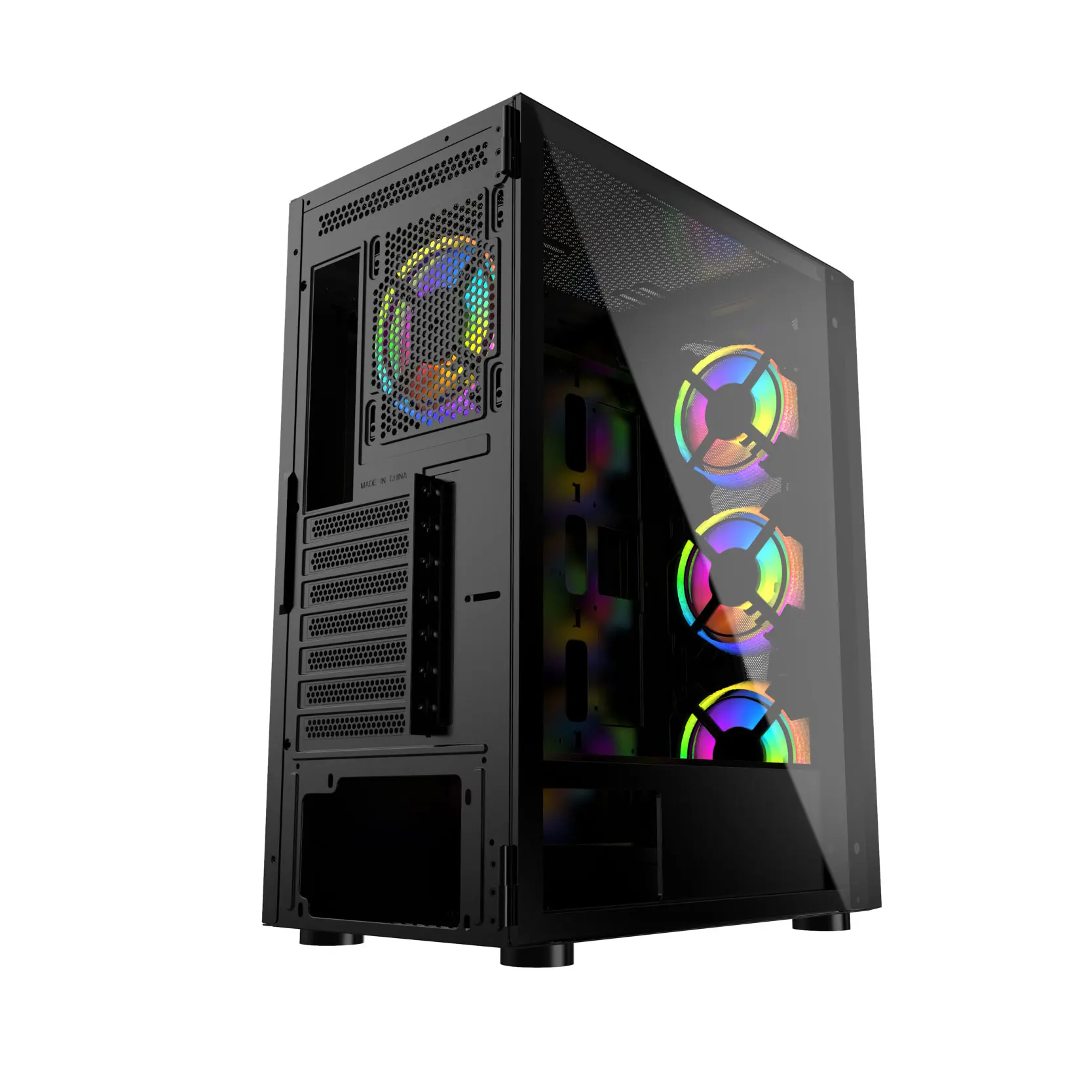 Hot Selling Computer Case For Gaming ATX Full Tower PC Case Tempered Glass Gaming PC Case