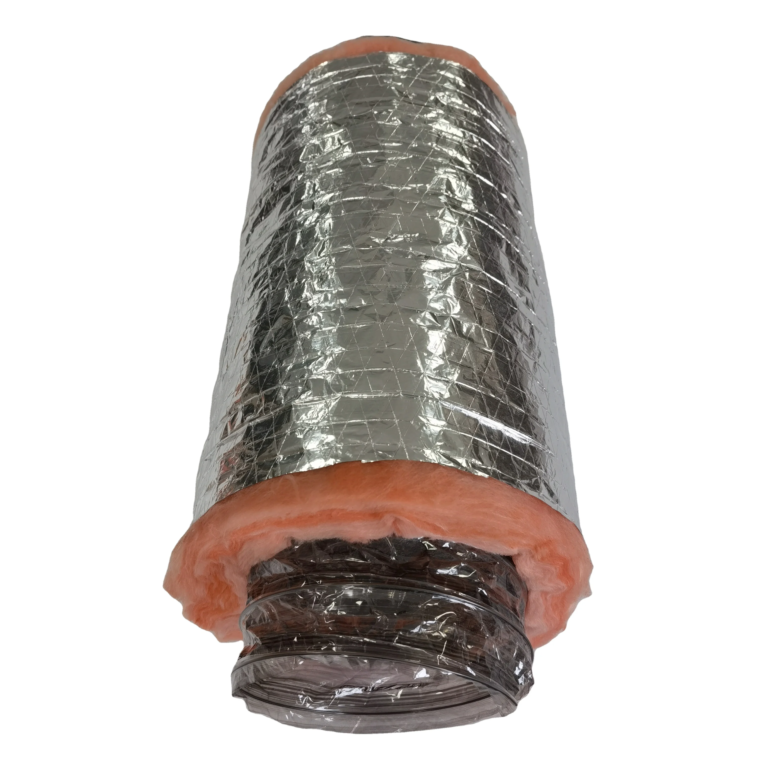 R6 R8 insulated flexible air duct/hose fiberglass attic insulation pipe insulation air conditioner insulation