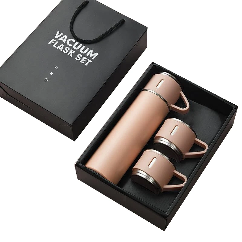 500ml Food Grade Keep Drinks 304 Stainless Steel Vacuum Flask Gift Set With Mug