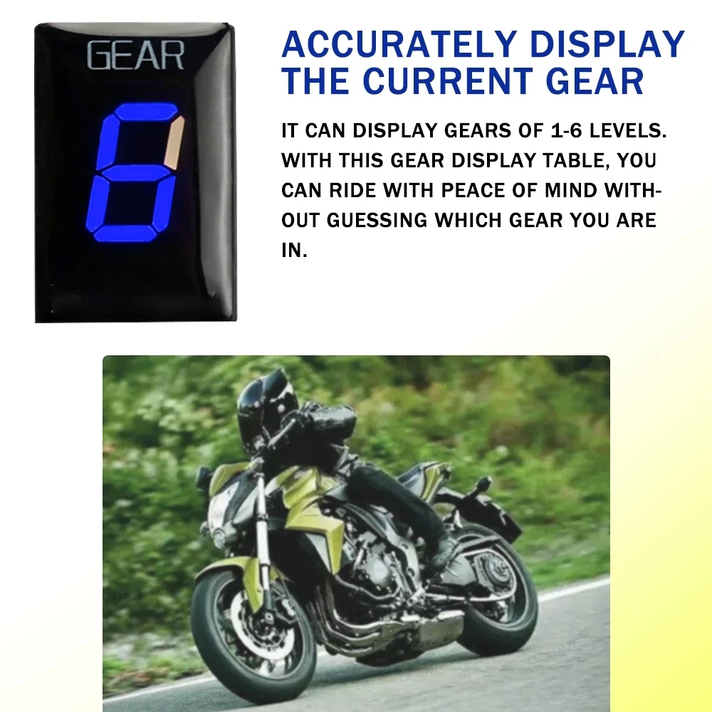 Gear Indicator Display Meter For Yamaha FZ6 FZ6R FZS 600 1000 Fazer XJ6 YZF-R6 R6S R1 FZ8 FZ1 FZ1N TDM 900 FZ400 XT660 MT-03