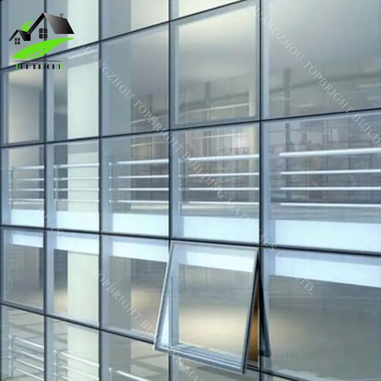 
Commerce tension cable glass wall curtain aluminum profile glass curtain wall price 